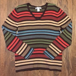 Jones New York Women’s v-neck sweater 1X-2X-3X